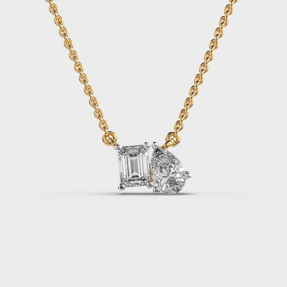 Toi et Moi Diamond Pendant