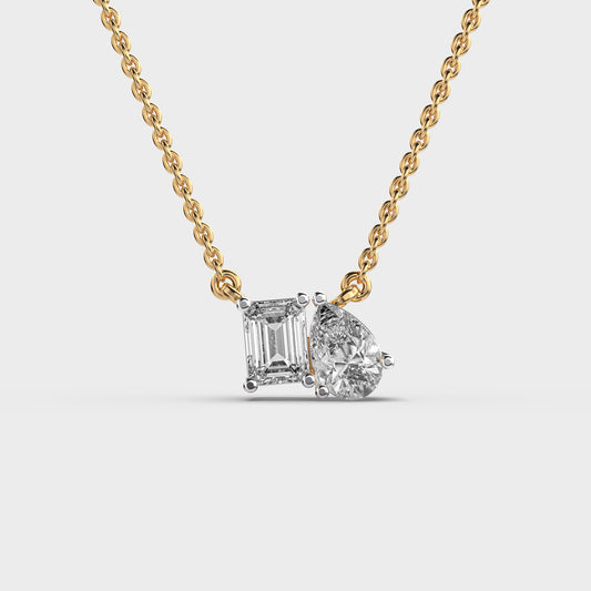 Toi et Moi Diamond Pendant