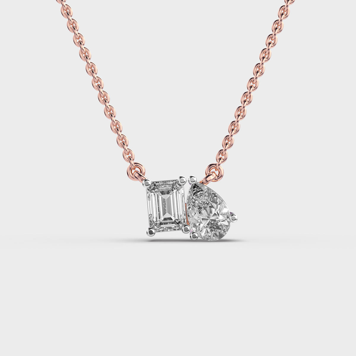 Toi et Moi Diamond Pendant