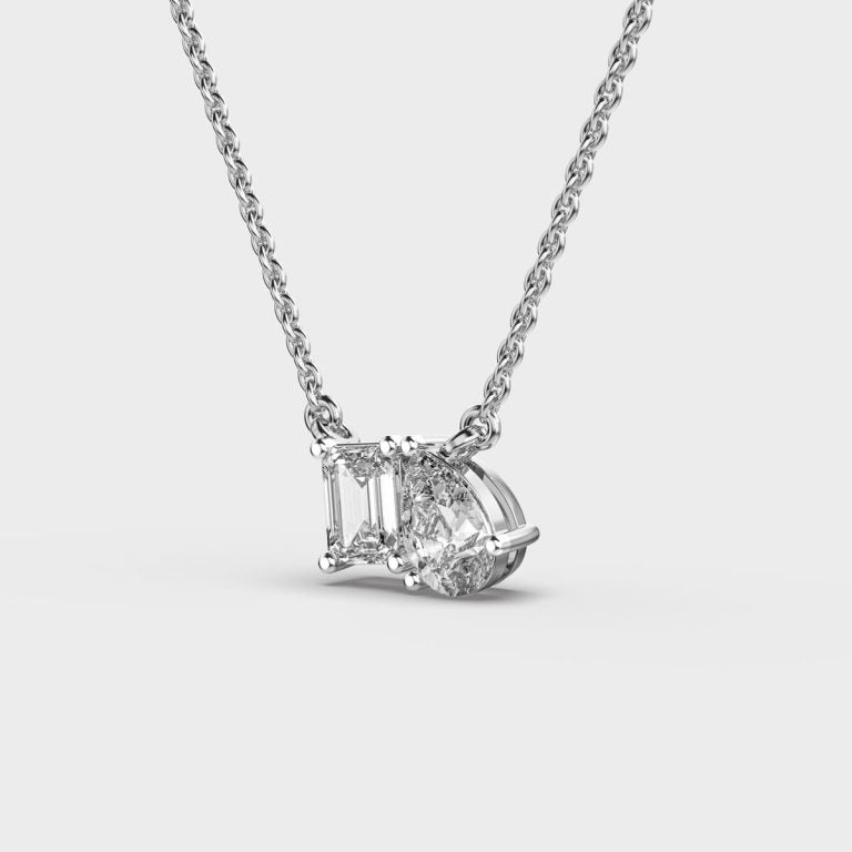 Toi et Moi Diamond Pendant