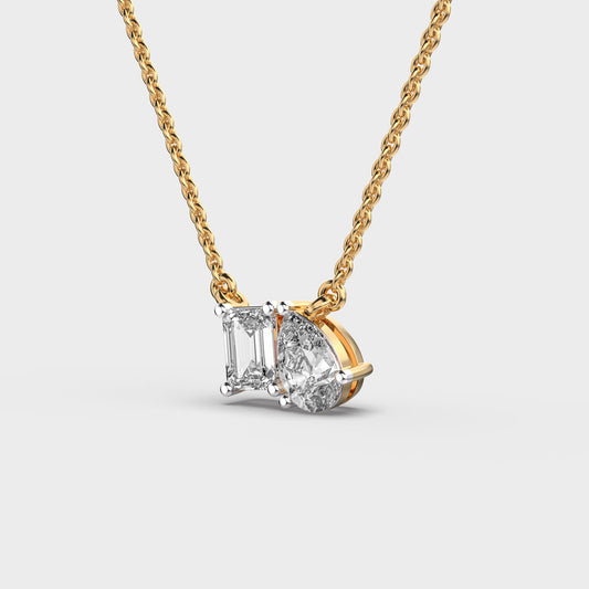 Toi et Moi Diamond Pendant