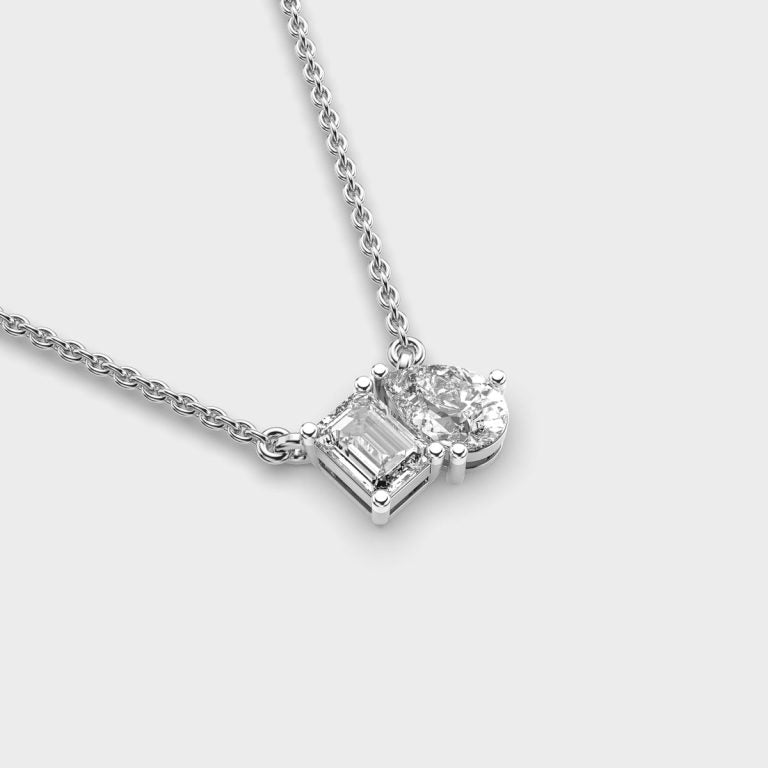 Toi et Moi Diamond Pendant